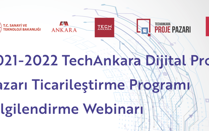 2021-2022 TechAnkara Dijital Proje Pazarı Ticarileştirme Programı Bilgilendirme Webinarı